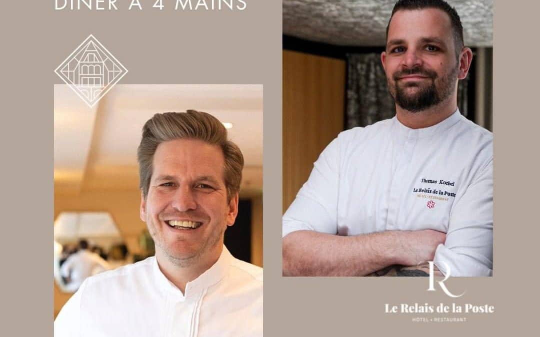 chef thomas koebel et chef paul stradner diner quatre mains