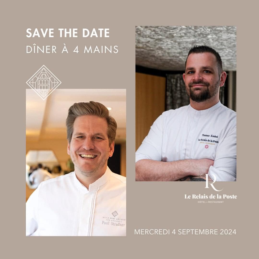 chef thomas koebel et chef paul stradner diner quatre mains